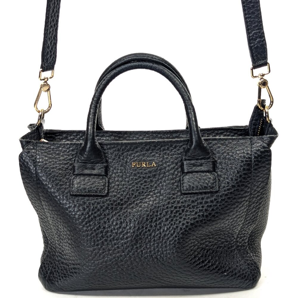 FURLA Capriccio Small Leather Tote Shoulder Bag - Picture 3 of 15